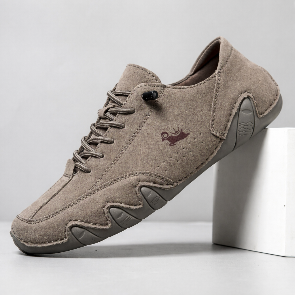 Flexible Barfussschuhe aus Kunstleder mit rutschfester Sohle