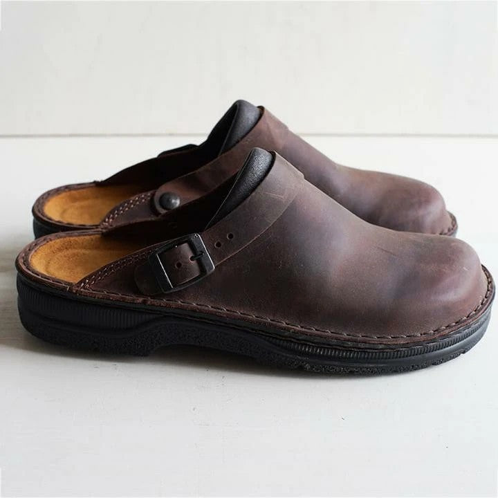 Orthopädische Clogs aus Kunstleder für Herren