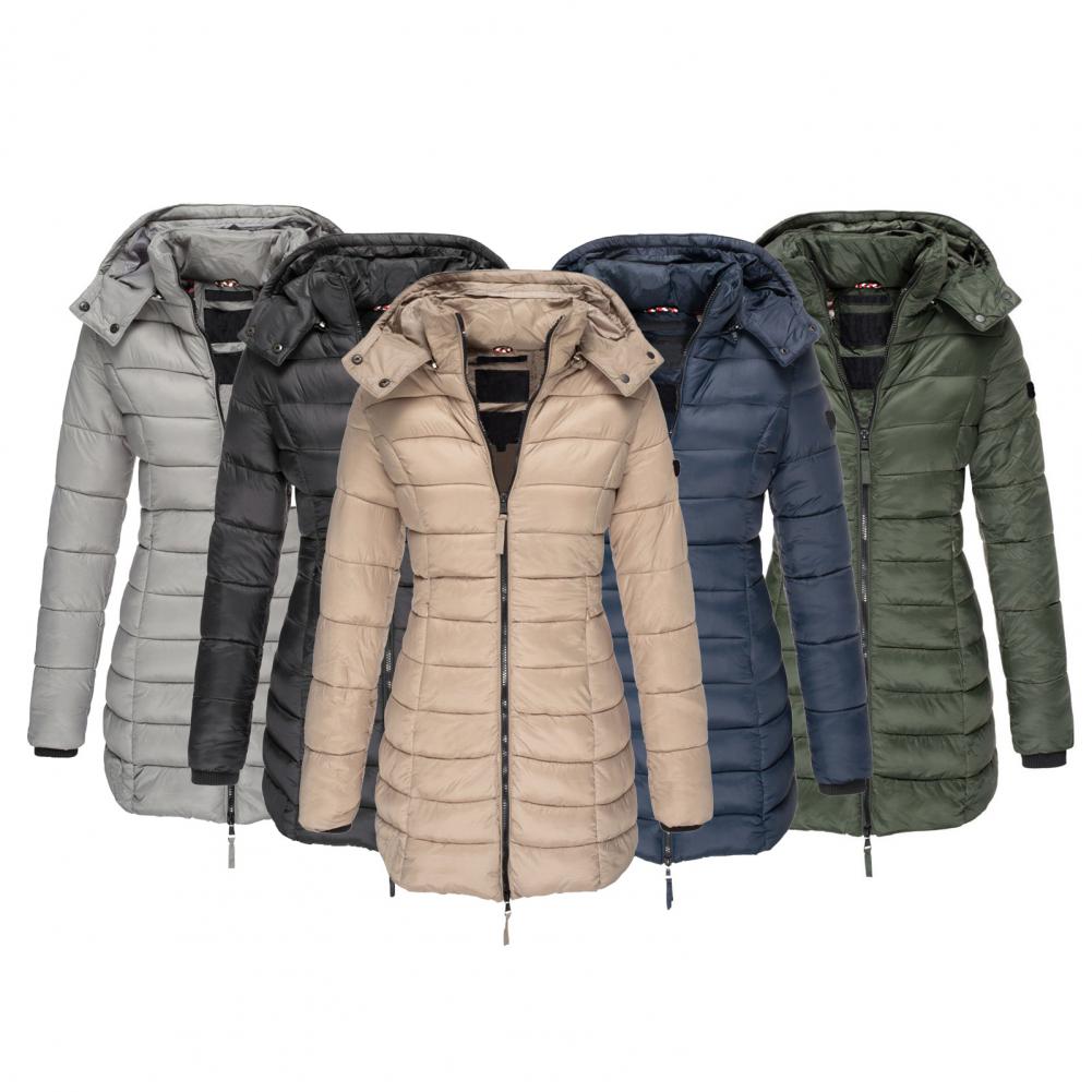 Damen Trenchcoat mit Kapuze in Oversized Passform
