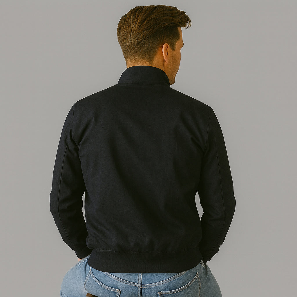 Leichte Übergangsjacke im Bomber-Stil mit Stehkragen