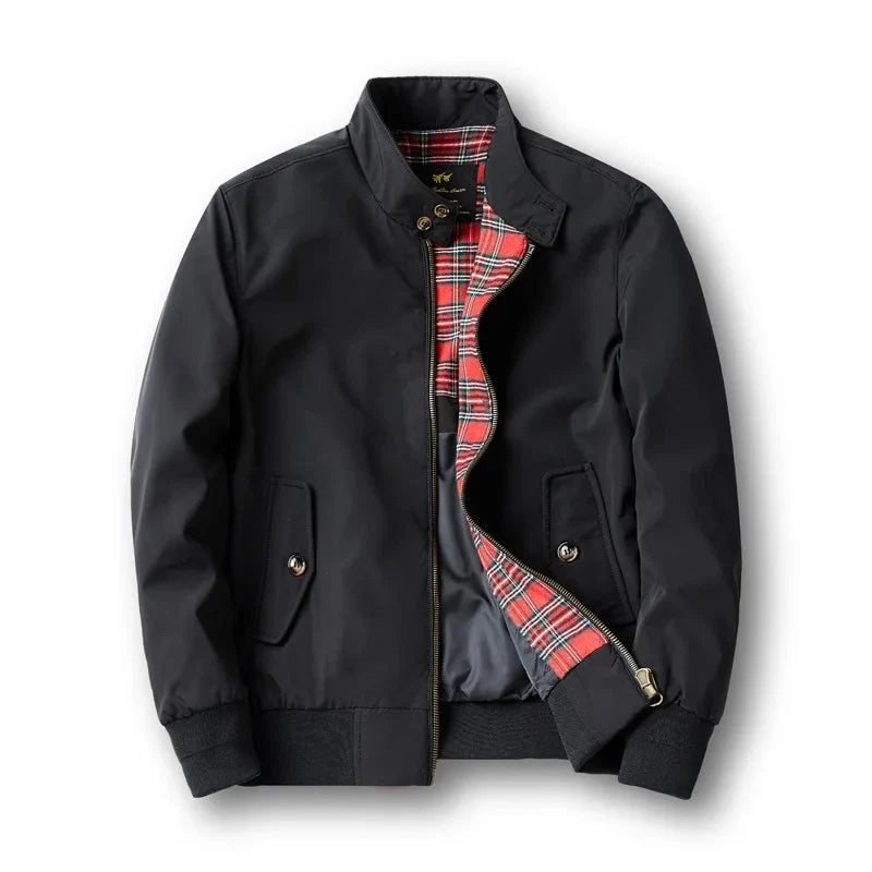 Leichte Übergangsjacke im Bomber-Stil mit Stehkragen