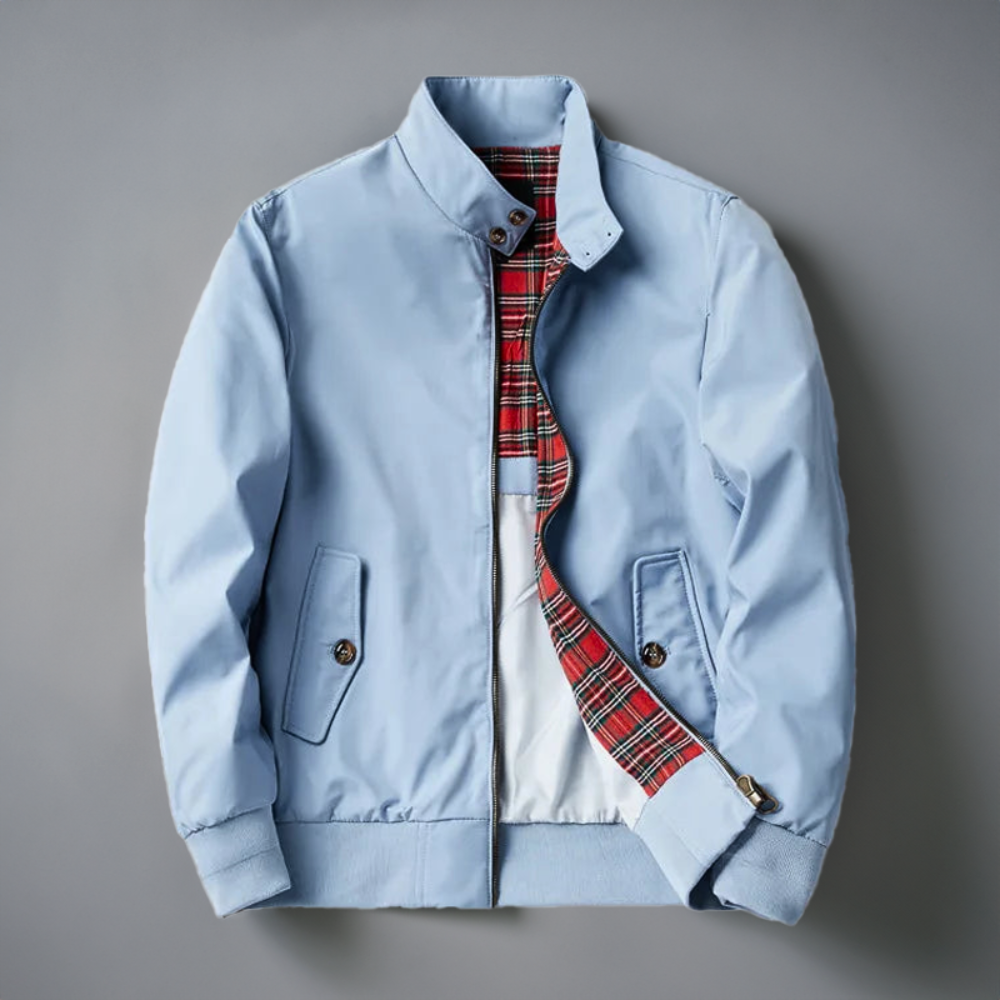 Leichte Übergangsjacke im Bomber-Stil mit Stehkragen