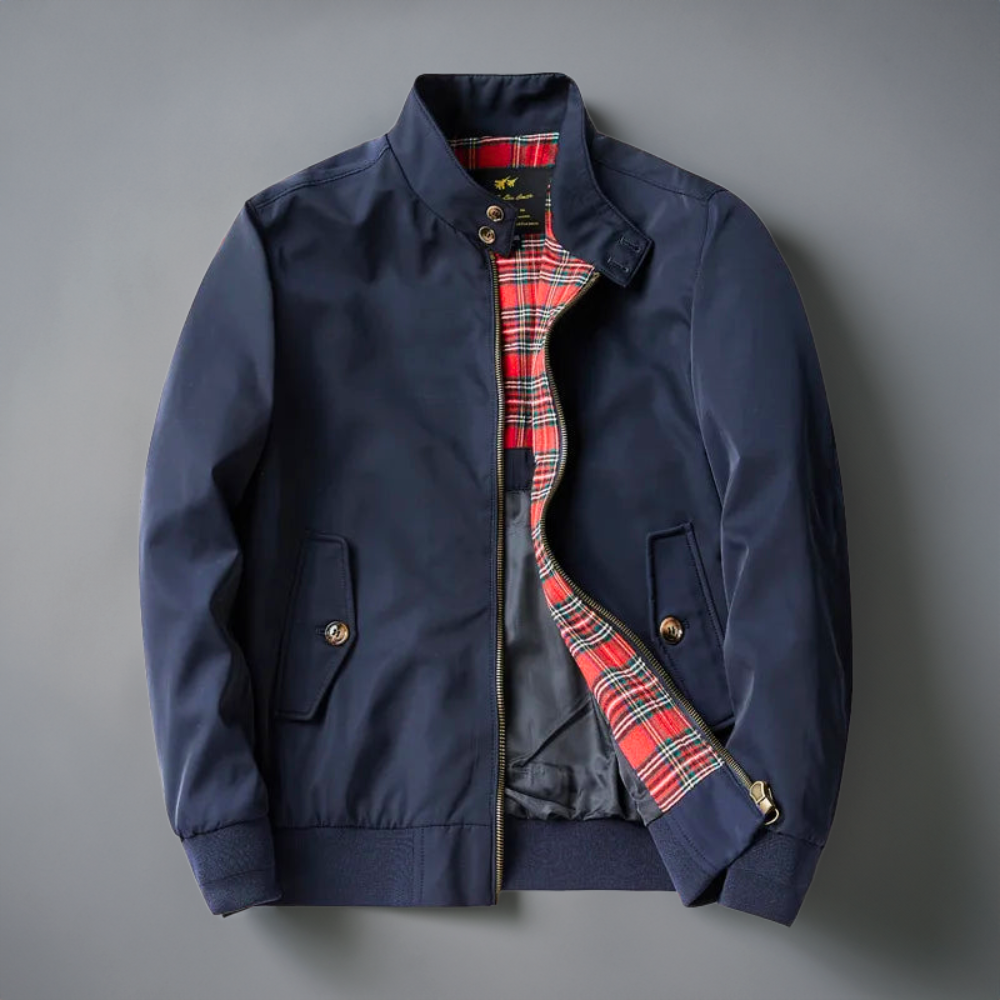 Leichte Übergangsjacke im Bomber-Stil mit Stehkragen