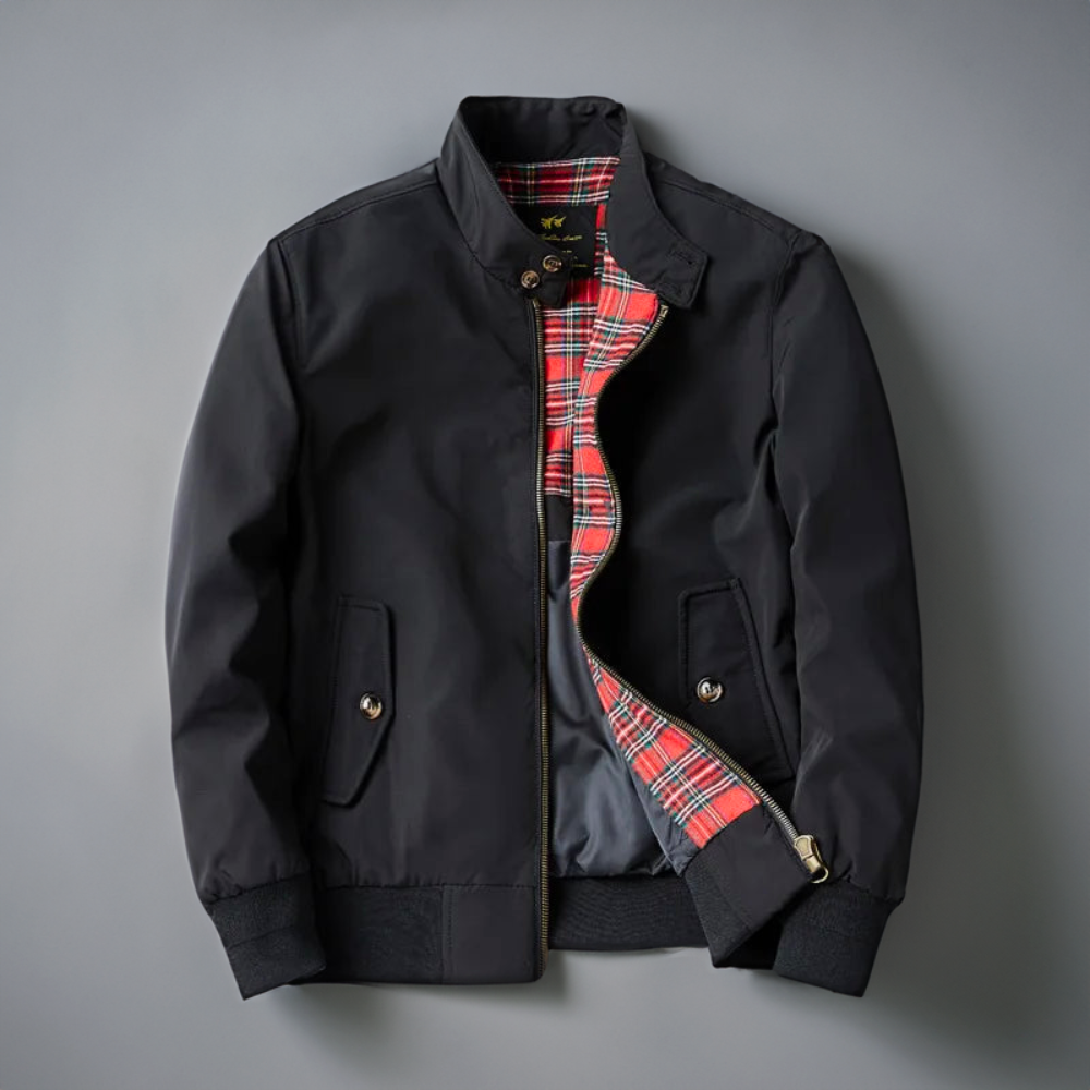 Leichte Übergangsjacke im Bomber-Stil mit Stehkragen