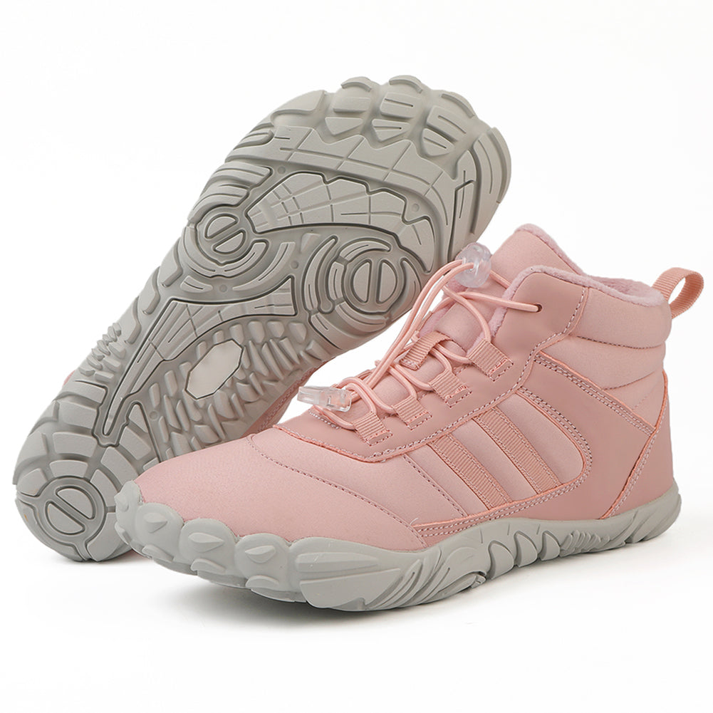 Unisex Fleece Gefütterte Barfußschuhe mit Breiter Zehenbox