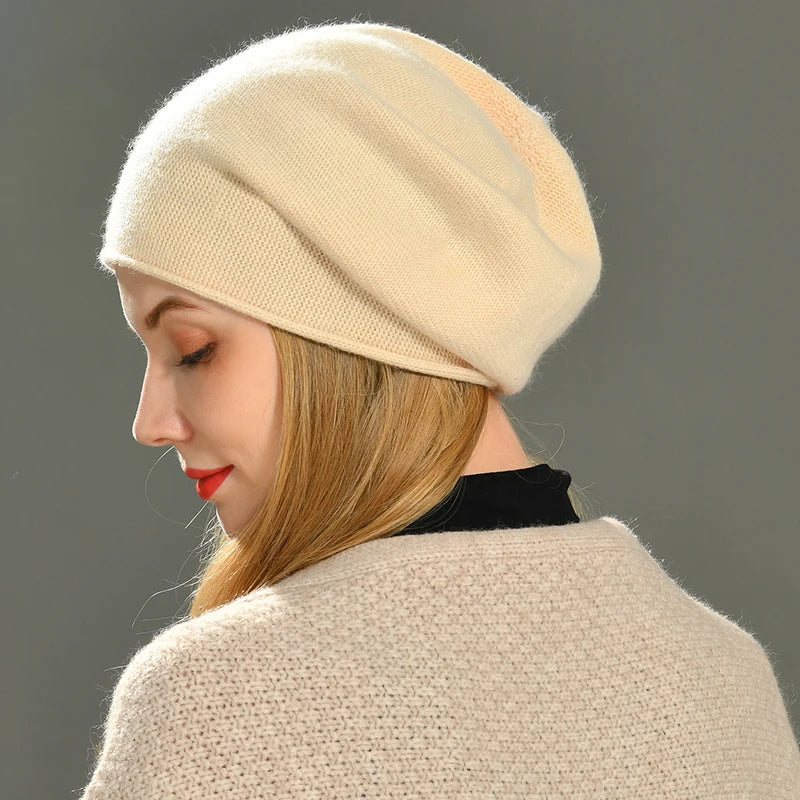 Weiche Strickmütze im Schlichten Design