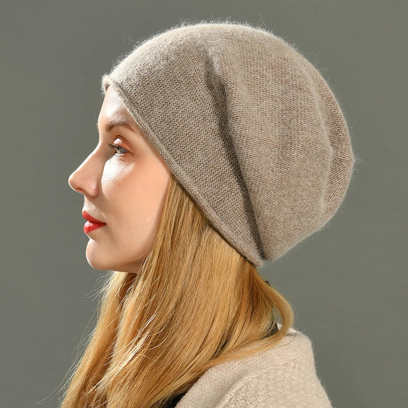 Weiche Strickmütze im Schlichten Design
