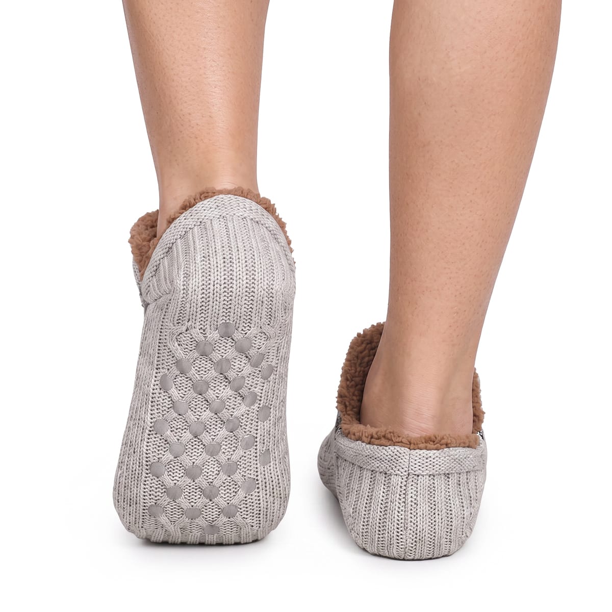 Thermosocken mit Fleecefutter und Antirutsch Noppen