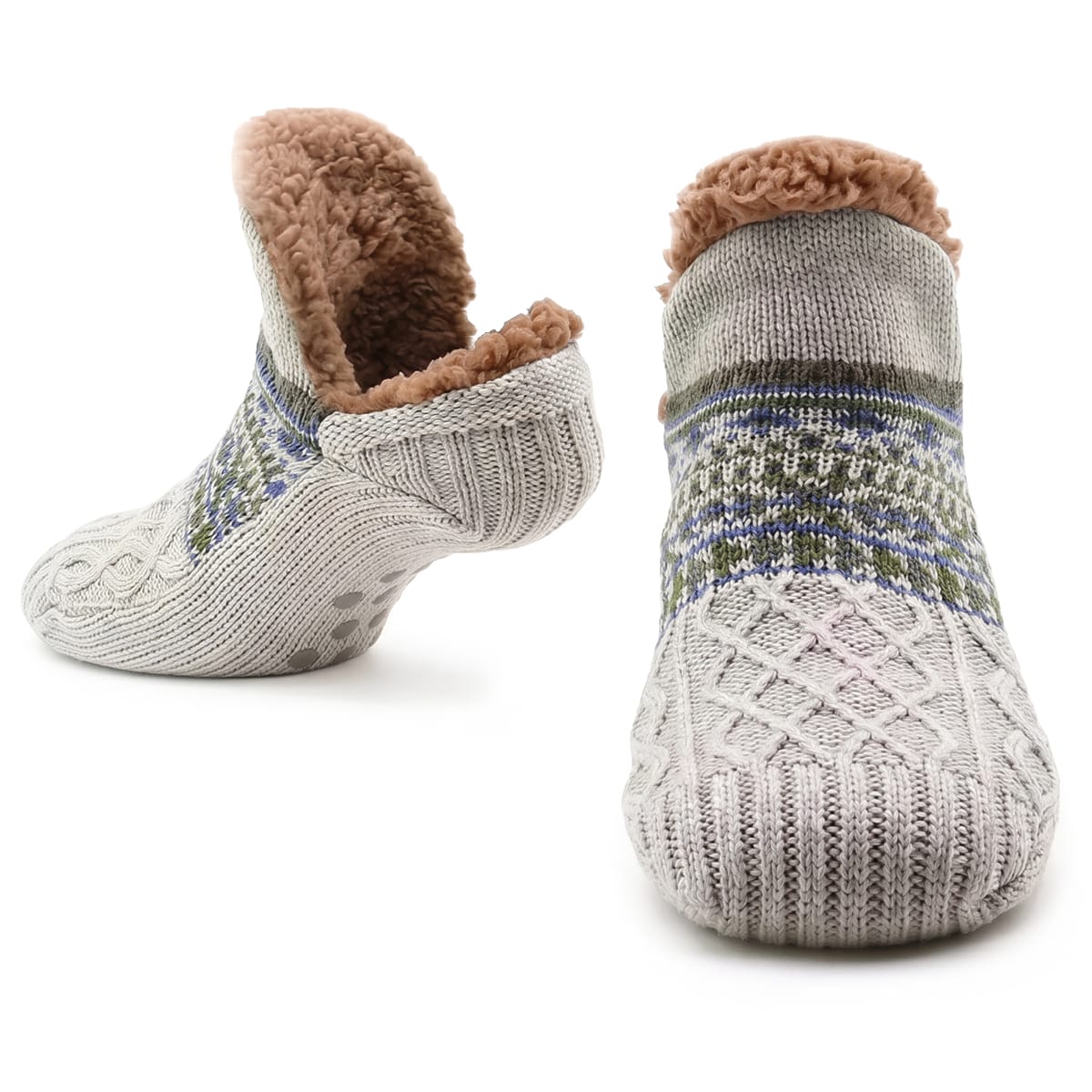 Thermosocken mit Fleecefutter und Antirutsch Noppen