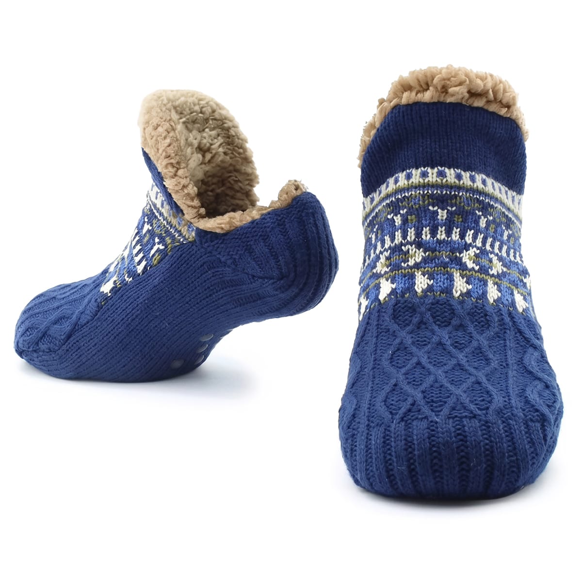 Thermosocken mit Fleecefutter und Antirutsch Noppen