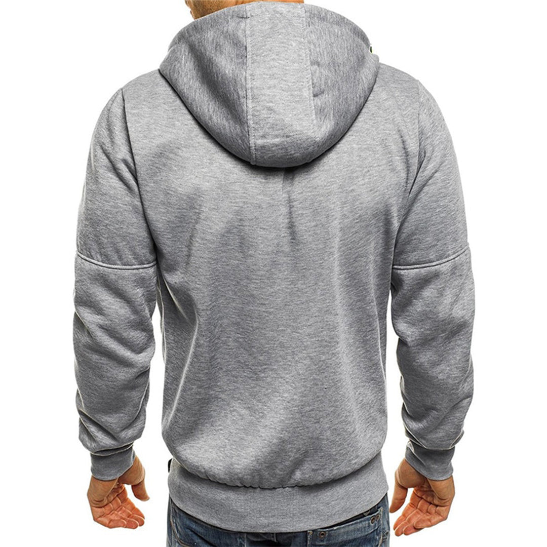 Lässige Herren Kapuzenjacke mit Durchgehendem Reißverschluss