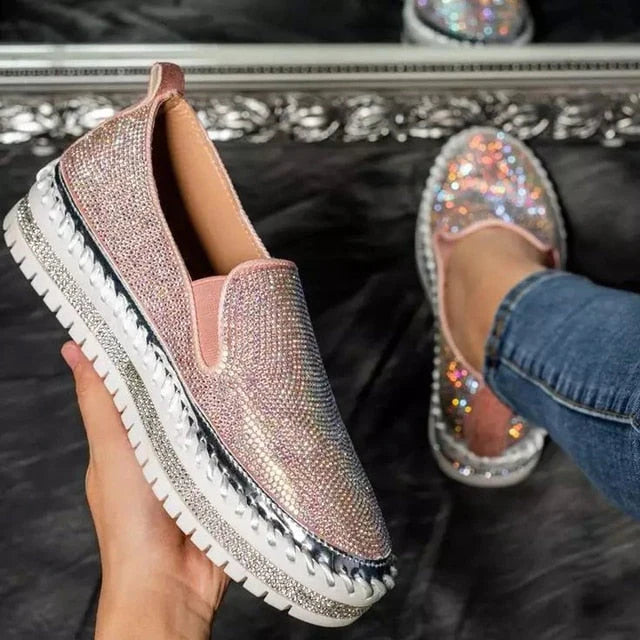 Atmungsaktive Damen Plateau Sneaker