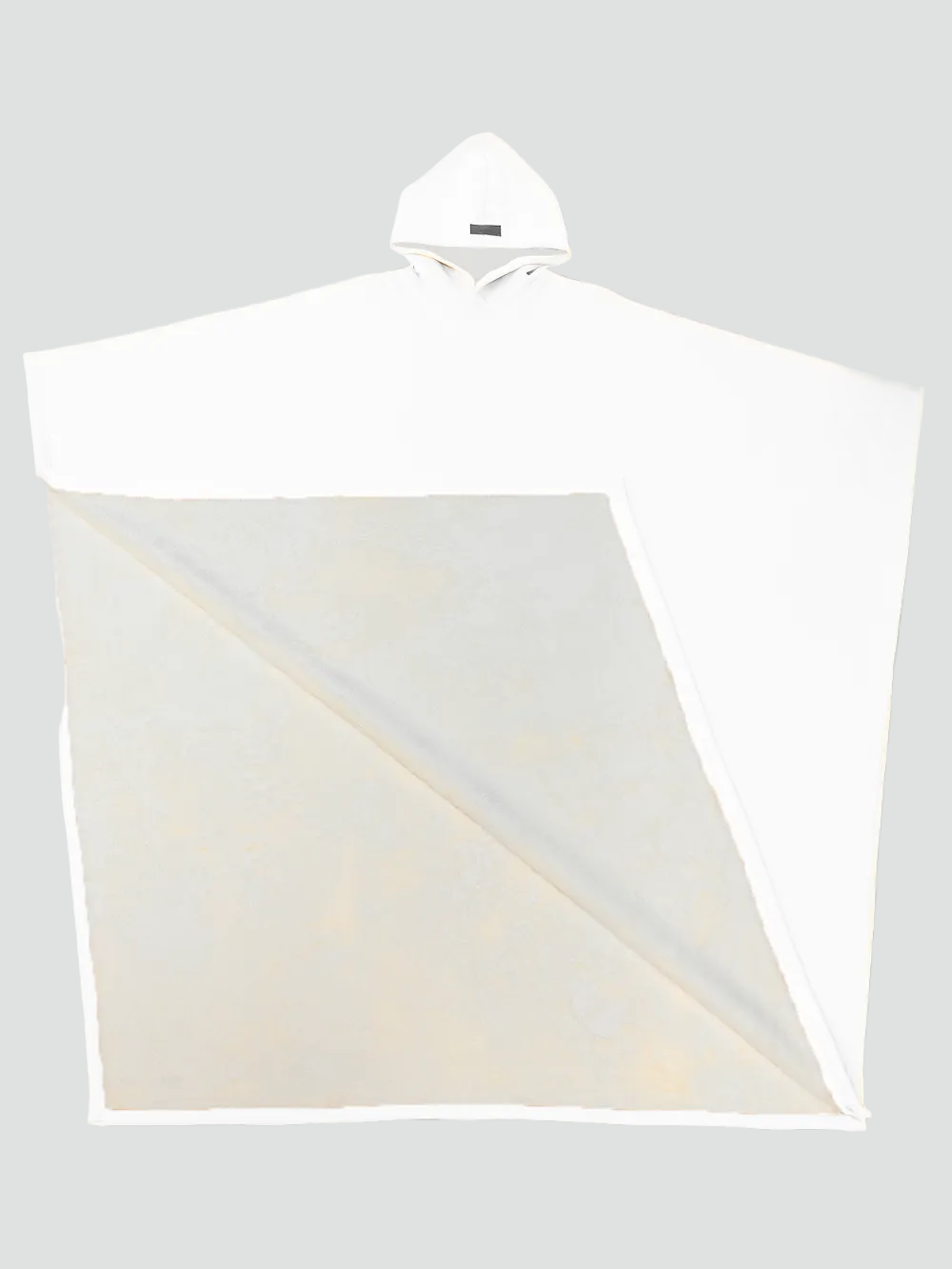 Kuscheliger Poncho Überwurf mit Kapuze und weichem Fleece