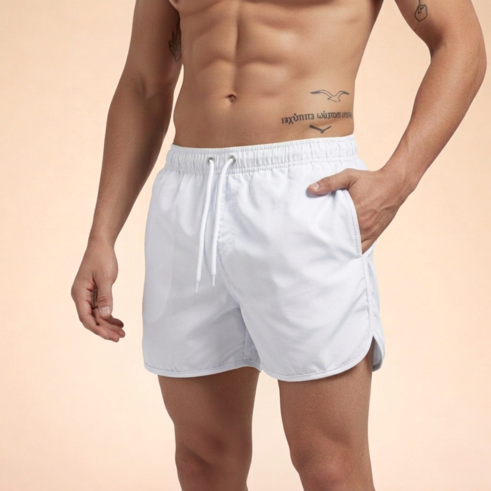 Herren Badeshorts Schnelltrocknend Sportlicher Schnitt