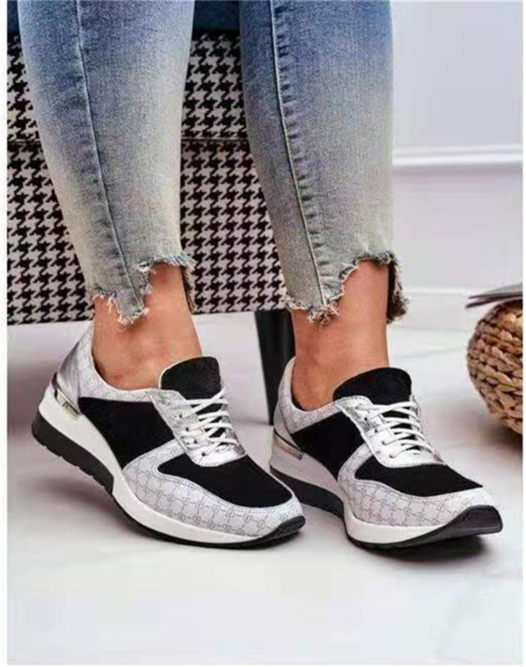 Orthopädische Damen Glitzer Sneaker mit gepolsterter Sohle