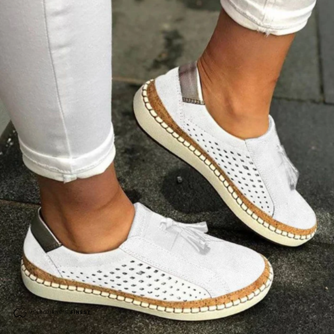 Atmungsaktive Damen Slip-on Sneaker mit Fussbett