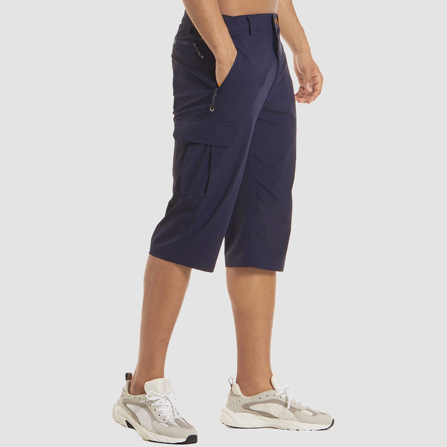 Herren-Cargoshorts mit Stretch und Reißverschlusstaschen