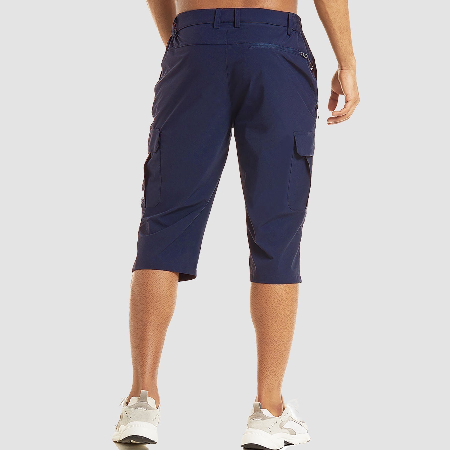 Herren-Cargoshorts mit Stretch und Reißverschlusstaschen