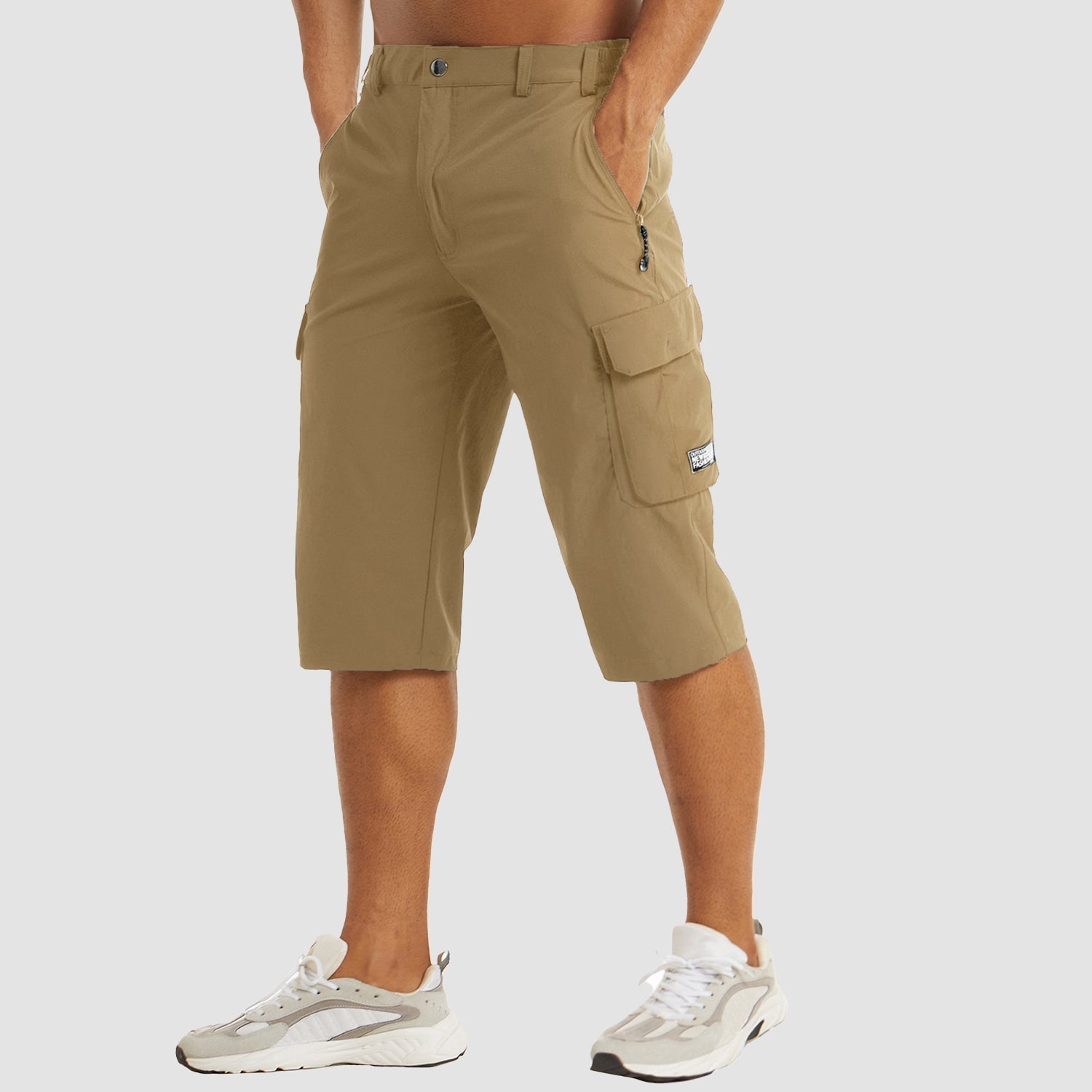 Herren-Cargoshorts mit Stretch und Reißverschlusstaschen