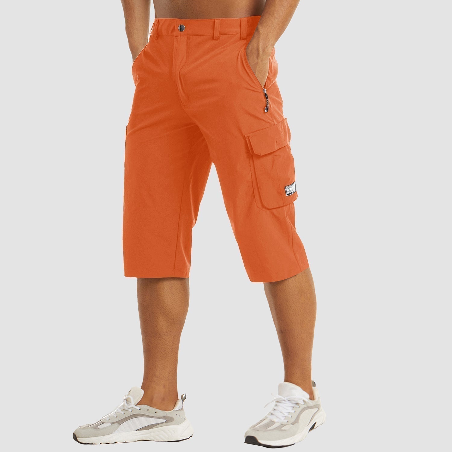 Herren-Cargoshorts mit Stretch und Reißverschlusstaschen