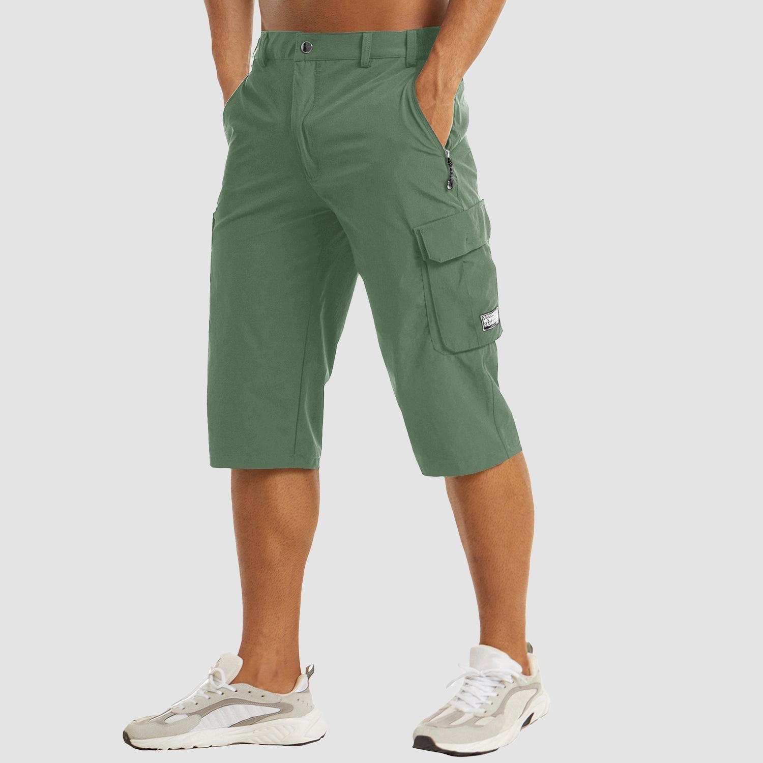 Herren-Cargoshorts mit Stretch und Reißverschlusstaschen
