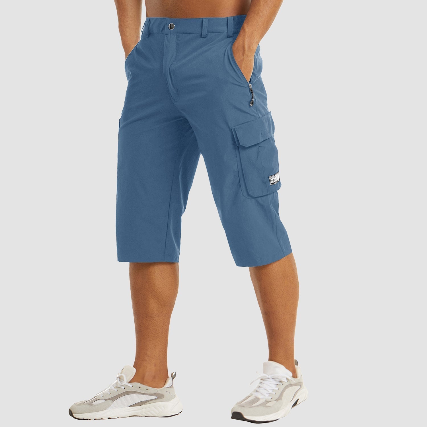 Herren-Cargoshorts mit Stretch und Reißverschlusstaschen