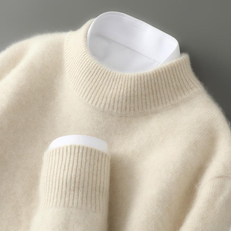 Pullover mit Rundhalsausschnitt aus feinem Strick