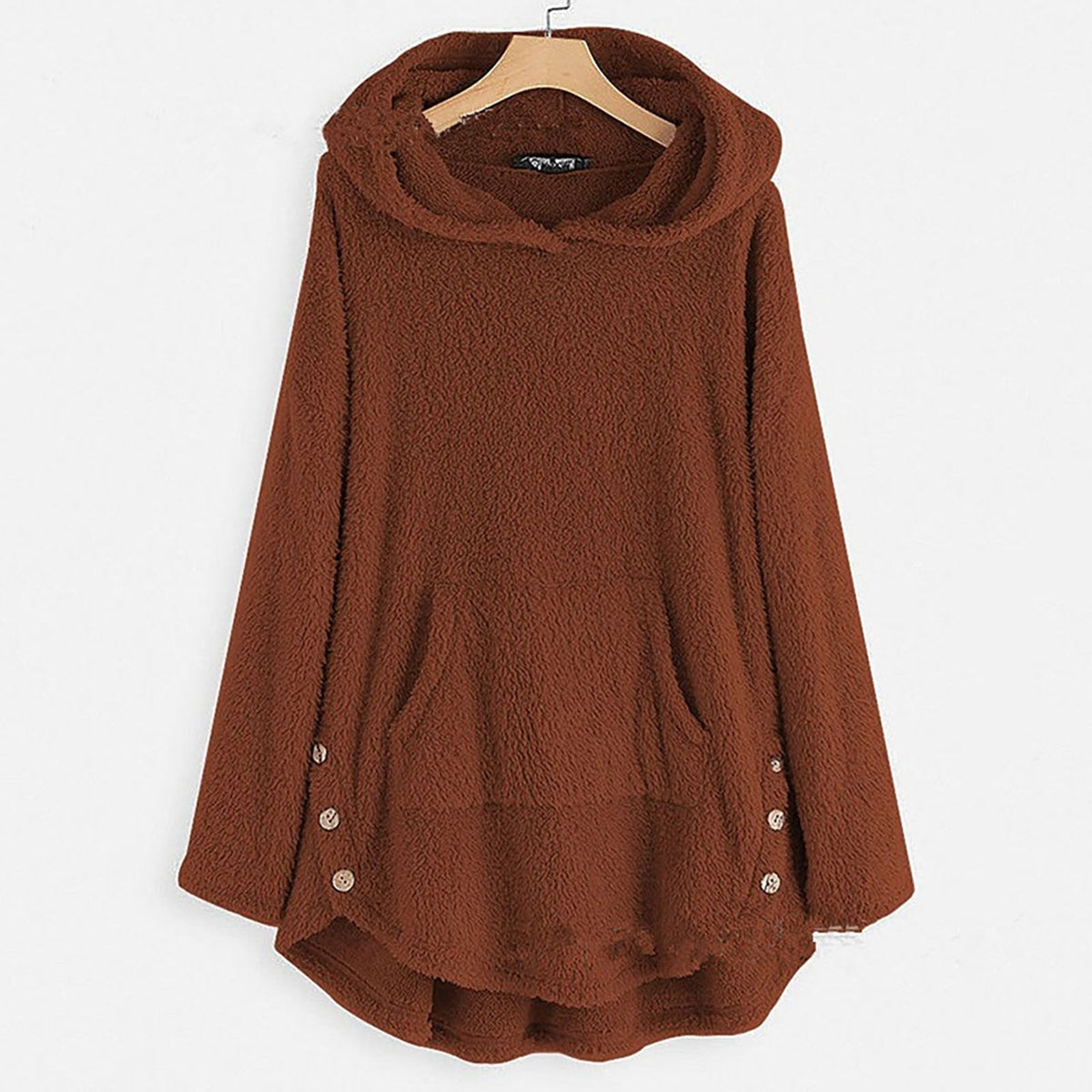 Warmer Damen Plüsch Hoodie Ultraweich