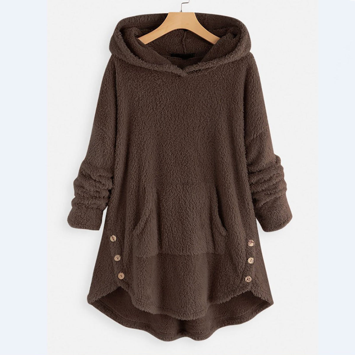 Warmer Damen Plüsch Hoodie Ultraweich