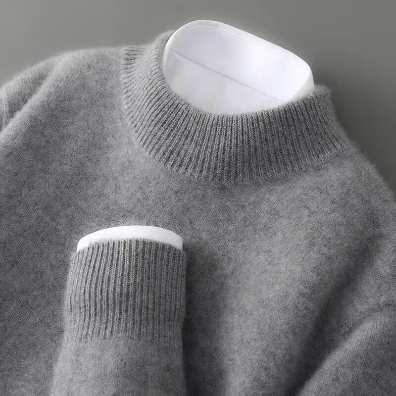 Pullover mit Rundhalsausschnitt aus feinem Strick