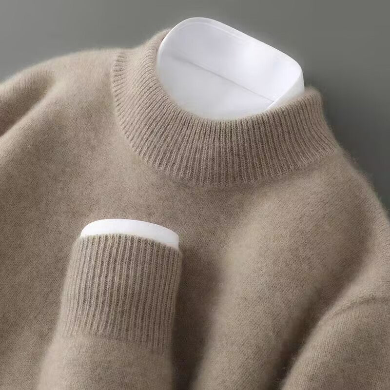 Pullover mit Rundhalsausschnitt aus feinem Strick