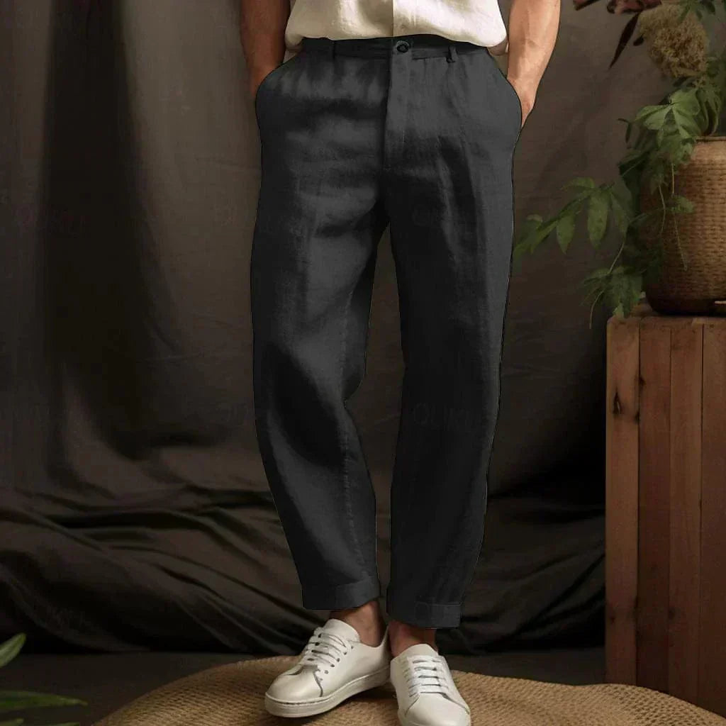 Herren Leinenhose - Bequemer und leichter Stil