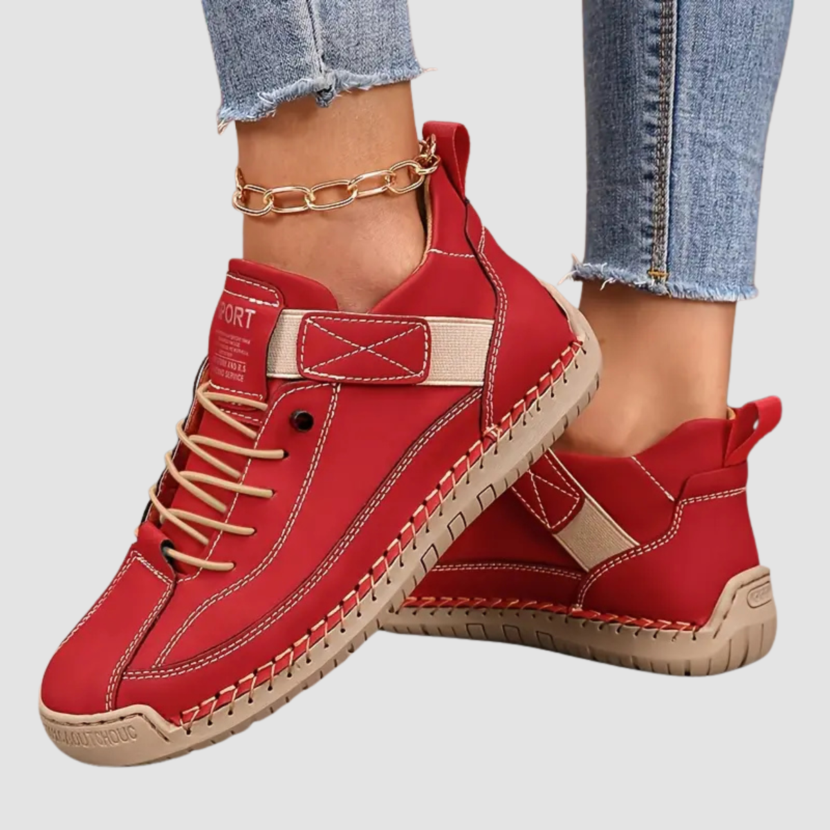 Orthopädische Slip-on Sneaker mit weitem Zehenbereich