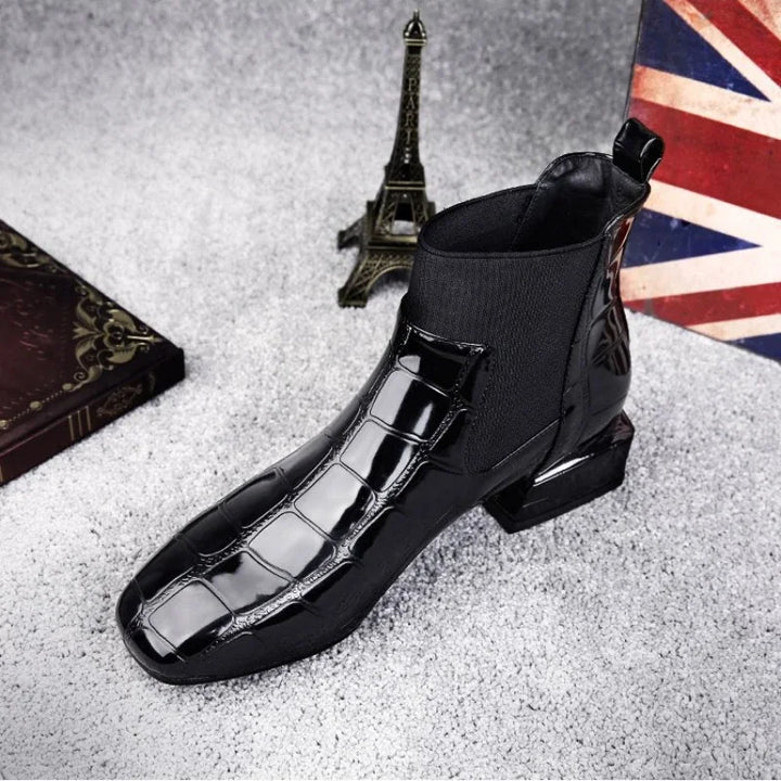 Bequeme Damen Lederstiefel Mit Griffiger Gummisohle