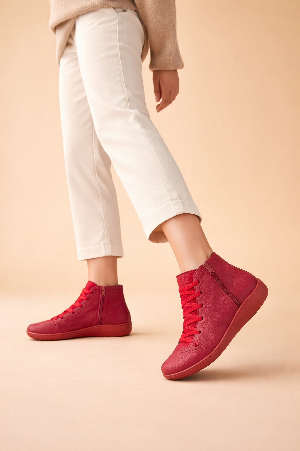 Orthopädische Stiefeletten Mit Atmungsaktivem Material