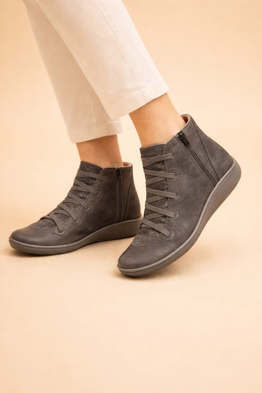 Orthopädische Stiefeletten Mit Atmungsaktivem Material