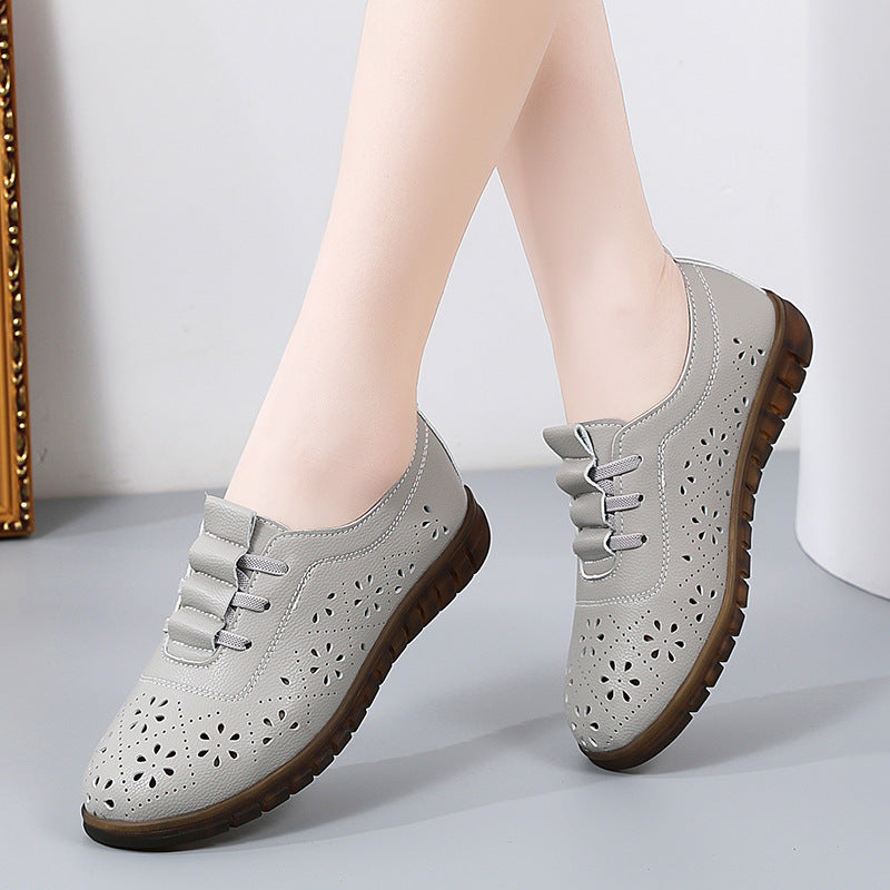 Bequeme Slipper Mit Runder Spitze Und Flachem Keilabsatz