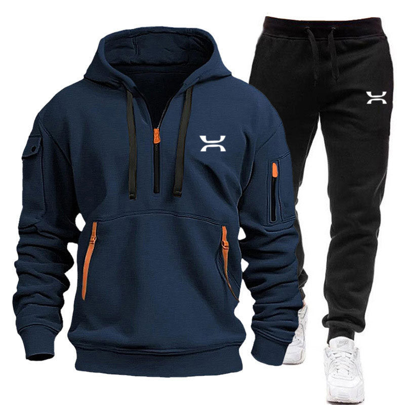 Zweiteiliger Herren Trainingsanzug mit Kapuzenpullover