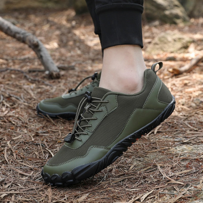 Rutschfeste Barfuß Wanderschuhe mit breiter Zehenbox