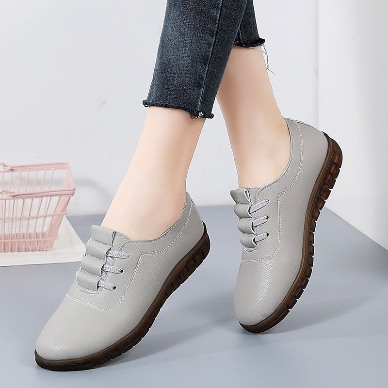 Bequeme Slipper Mit Runder Spitze Und Flachem Keilabsatz