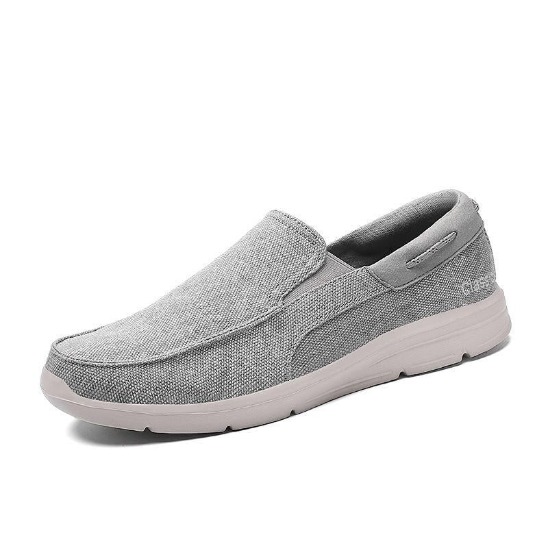 Herren Slip-ons aus Canvas mit Gummizug und leichter Dämpfungssohle