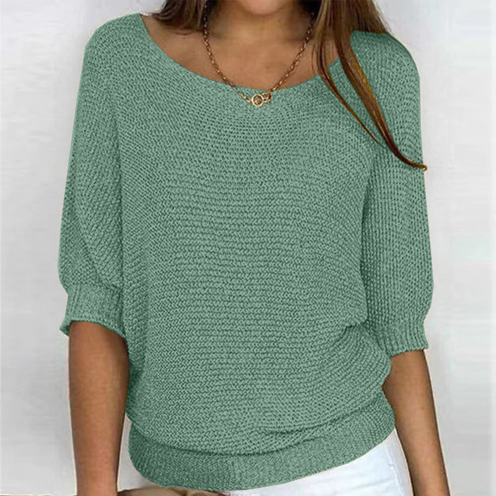 Lockerer Damen Komfortpullover Mit Langen Ärmeln