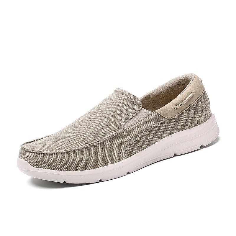 Herren Slip-ons aus Canvas mit Gummizug und leichter Dämpfungssohle