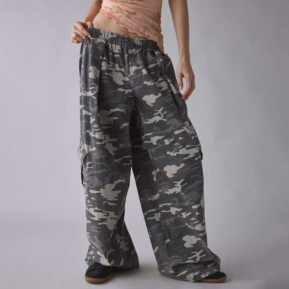 Extraweite Damen Cargohose mit Klappentaschen