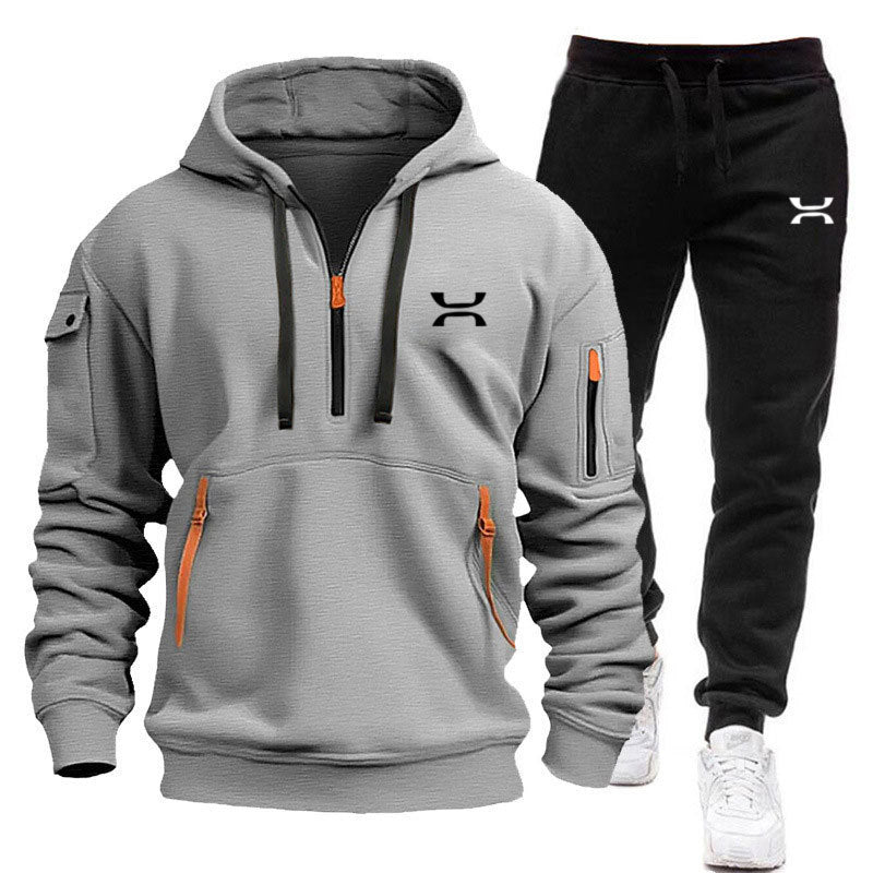 Zweiteiliger Herren Trainingsanzug mit Kapuzenpullover