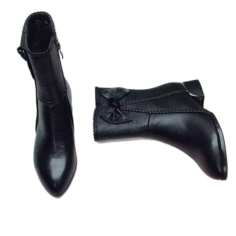 Elegante Spitze Damen Stiefeletten Für Büro Und Abend