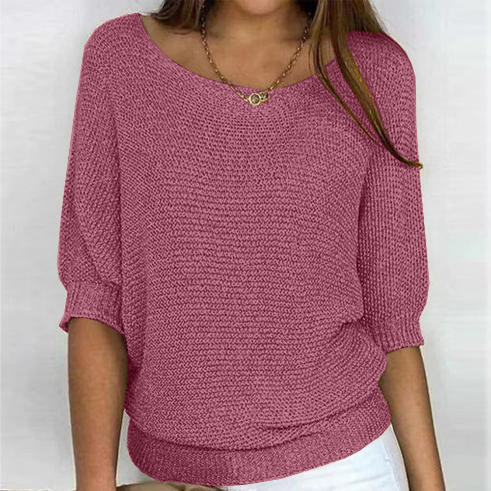 Lockerer Damen Komfortpullover Mit Langen Ärmeln