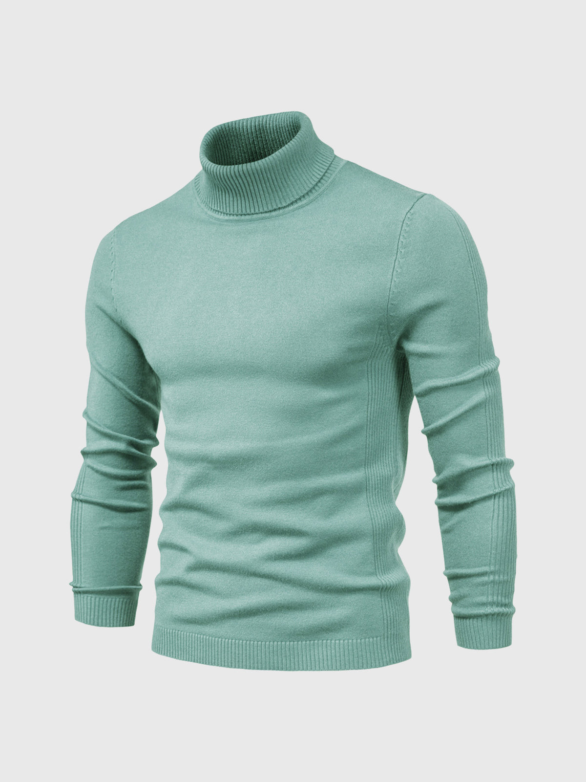 Pull à col roulé pour homme, lavable