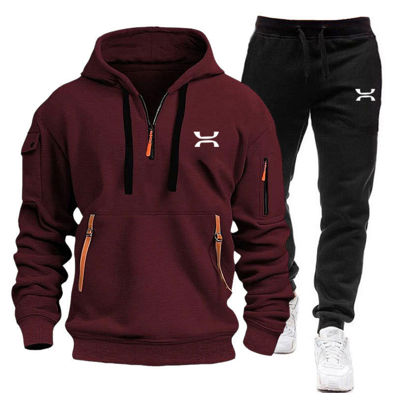 Zweiteiliger Herren Trainingsanzug mit Kapuzenpullover