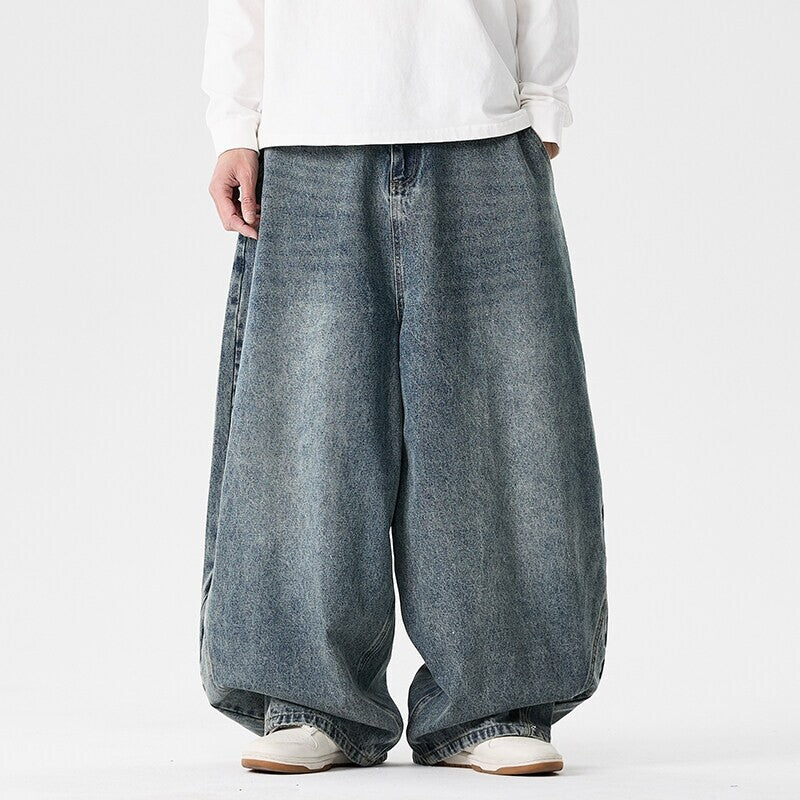Extraweite Herren Baggy Jeans mit Ballonsaum